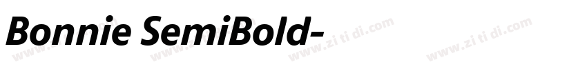 Bonnie SemiBold字体转换